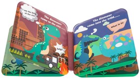 Ramiz Gumové bábky s knihou – Dinosaury