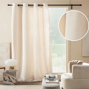 Krémový záves z materiálu buklé 140x260 cm Winona – douceur d'intérieur