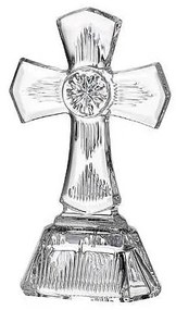 Crystal Bohemia sklenený kríž Cross 175 mm