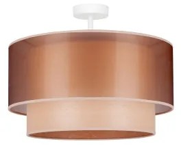 Duolla - Prisadený luster WOOD BOHO 1xE27/15W/230V pr. 45 cm medená/béžová