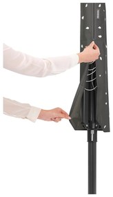 Antracitový vonkajší sušiak na bielizeň 50 m Lift-O-Matic – Brabantia