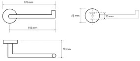 Sapho Sapho, X-ROUND BLACK držiak toaletného papiera, čierný mat, XR703B
