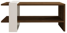 Konferenčný stolík Gaye Walnut White