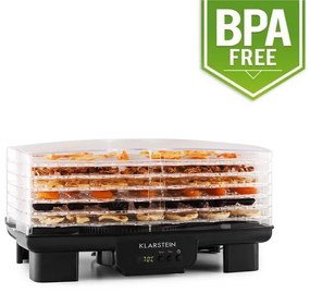 Klarstein Bananarama, sušička ovocia, 550 W, 6 poschodí, čierna