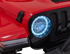 Ramiz Terénne autíčko OFF-ROAD 3.0 pre deti červené + diaľkové ovládanie + plynulý štart + pásy + audio LED