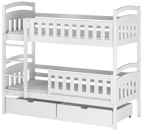 Detská posteľ 90 x 200 cm Irwin (s roštom a úl. priestorom) (biela). Akcia -20%. Vlastná spoľahlivá doprava až k Vám domov. 1013563