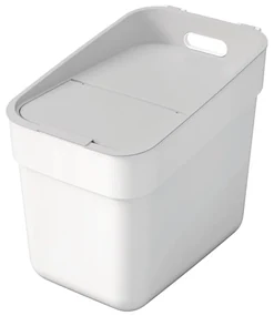 Biely odpadkový kôš na triedený odpad z recyklovaného plastu 20 l Ready To Collect – Curver