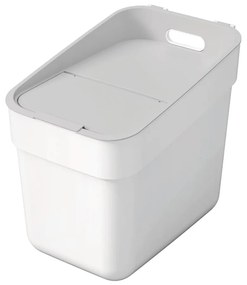 Biely odpadkový kôš na triedený odpad z recyklovaného plastu 20 l Ready To Collect – Curver