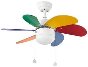 Stropný ventilátor s osvetlením Faro PALAO 33179 multicolor + záruka 3 roky ZADARMO