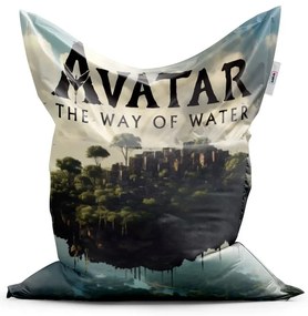 Sablio Sedací vak Avatar The Way of Water Lietajúce mesto - 150x100 cm