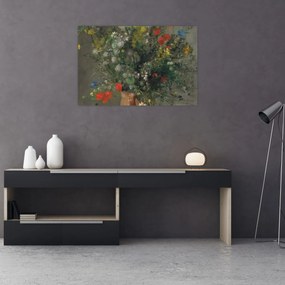 Obraz - Auguste Renoir,  Flowers in a Vase, reprodukcia (90x60 cm)