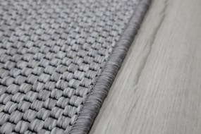 Timzo 💧👣🛡️200x70 cm Behúň na mieru Nature platina - obšitý zo všetkých strán + aplikovaná impregnácia + protišmyková úprava, šedá, chodba / predsieň