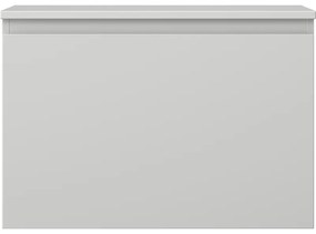 Mexen Orio, kúpeľňová skrinka 70 cm s hornou časťou, 1 zásuvka, sivá matná, 91A10-07047-1-BFC62