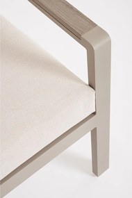 Béžová hliníková záhradná lounge súprava pre 5 Elna – Bizzotto