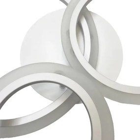 LED Stmievateľný prisadený luster LED/40W/230V biela + diaľkové ovládanie