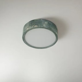 Brilagi - Stropné svietidlo PINO 1xE27/15W/230V borovica/zelená pr. 27,5 cm