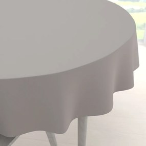 Biante Dekoračný okrúhly obrus Rongo RG-101 Svetlo sivý Ø 130 cm