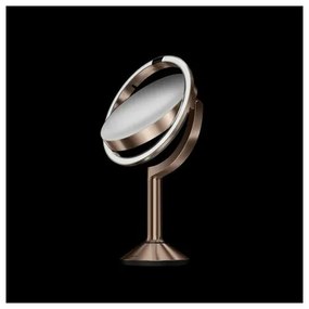 Simplehuman Kozmetické LED zrkadlo Sensor TRIO, zväčšenie 1x/5x/10, rose gold