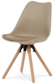 Jedálenská stolička Autronic 48x79 cm béžová plast CT-762 CAP
