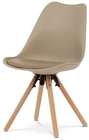 Jedálenská stolička Autronic 48x79 cm béžová plast CT-762 CAP