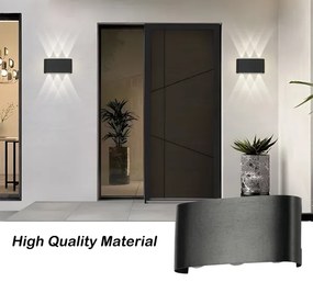 Brilagi - LED Vonkajšie nástenné svietidlo FLAREBOX LED/6W/230V čierna IP65