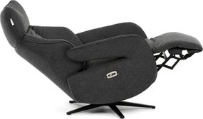 Polohovacie kreslo sivé, elektrické TV-B3973 GREY2