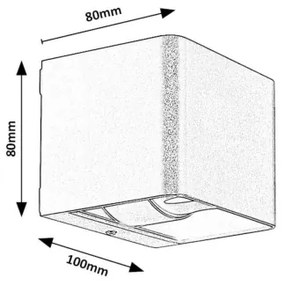 Rabalux 77169 - LED Vonkajšie nástenné svietidlo HALLSTATT LED/10W/230V IP54 hnedá