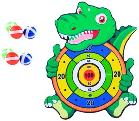 LEAN TOYS Štít na suchý zips s lukom a loptičkami - drak