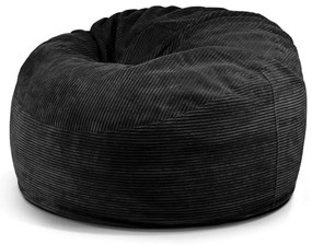 Čierny menčestrový sedací vak Om 110 – SLOWDOWN