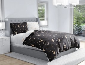 Bavlnené posteľné obliečky Playboy - motív Gold - 100% bavlna Renforcé - 70 x 90 cm + 140 x 200 cm