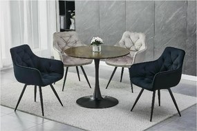 SI Mango Velvet stolička čierna