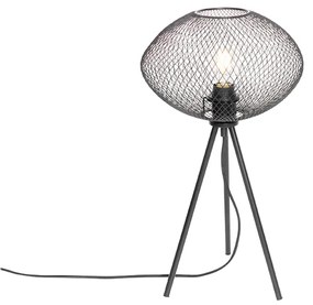 Industriálna stolná lampa statív čierny - Molly