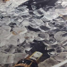 Obraz - šampanské v ľade (150x105 cm)