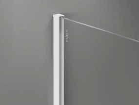 Mexen Kioto-X, sprchová zástena 160 x 200 cm, 10mm číre sklo, biely profil, 800-160-101-20-00-X