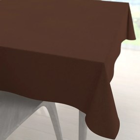 Biante Veľký dekoračný štvorcový obrus BKU-114 Čokoládovo hnedý 240x240 cm