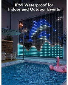 Govee - RGBIC Svetelný záves 520 LED 1,5x2m Wi-Fi IP65