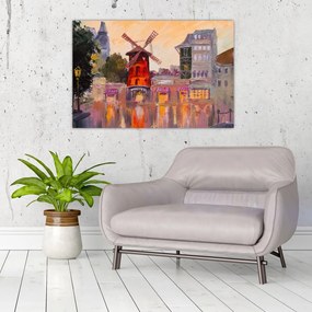 Obraz - Moulin rouge, Paríž, Francúzsko (90x60 cm)