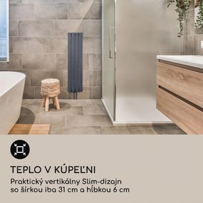 Blumfeldt Ontario 120 x 30 radiátor 1/2" bočné pripojenie, nástenná inštalácia, 380 W