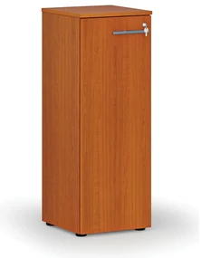 Nízka kancelárska skriňa s dverami PRIMO WOOD, 400 x 420 x 1087 mm, čerešňa