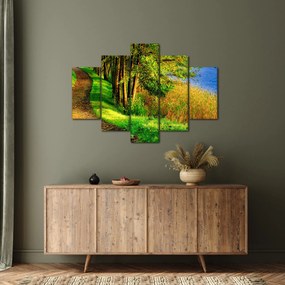 Obraz chodníky pozdĺž vody (150x105 cm)