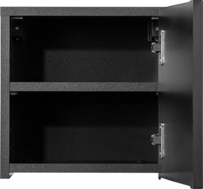 Comad Kúpeľňová skrinka závesná horná Qubik Nova Black 30 čierna