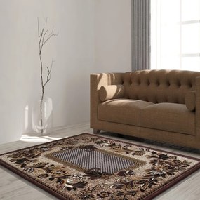 Krásny hnedý koberec vo vintage štýle Šírka: 100 cm | Dĺžka: 190 cm