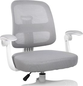 Detská rastúca stolička Neoseat JUNI 013 — látka, sivá