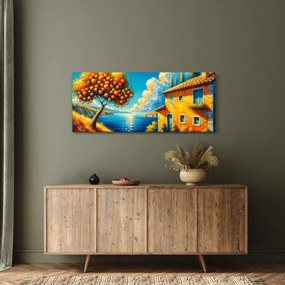 Obraz - Dom s pomarančmi II. (120x50 cm)