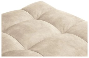 Béžový zamatový puf Windsor &amp; Co Sofas Vesta