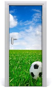 Fototapeta samolepiace dvere futbal na lúke 75x205 cm
