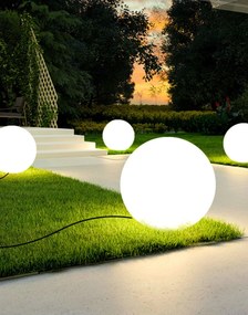 Záhradná lampa guľa M 40 cm