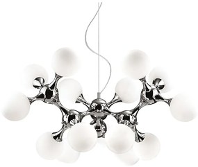 Ideal Lux - Luster na lanku NODI 15xE14/28W/230V lesklý chróm/biela