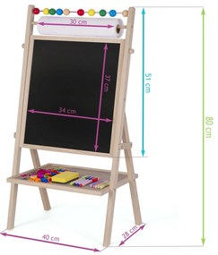 Magnetická tabuľa Ricokids otočná tabuľa