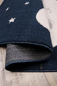 Koberec SKANDI KIDS A1096A modrý / krémový